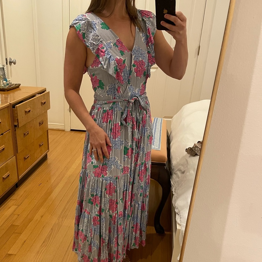 Hydrangea maxi dress